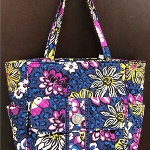 Vera Bradley Blue and Pink Floral Tote